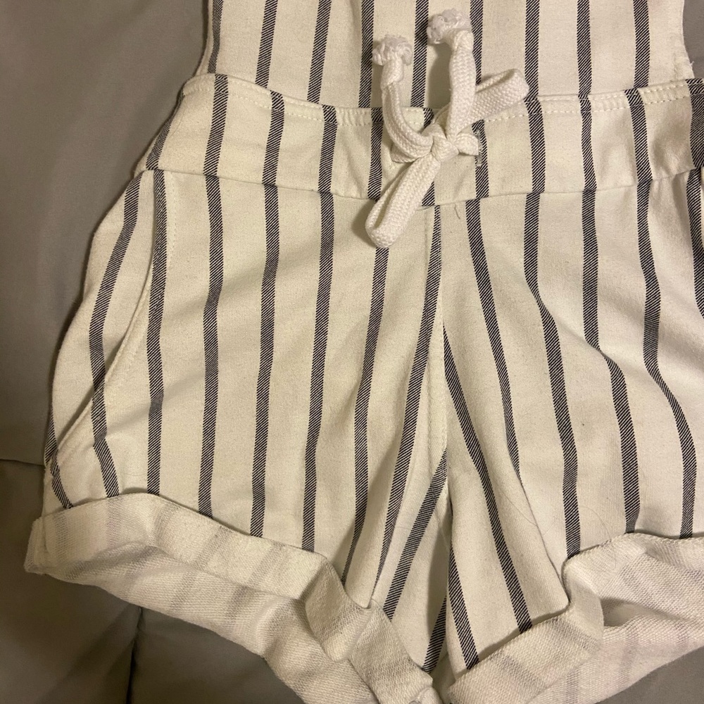 Striped Overalls